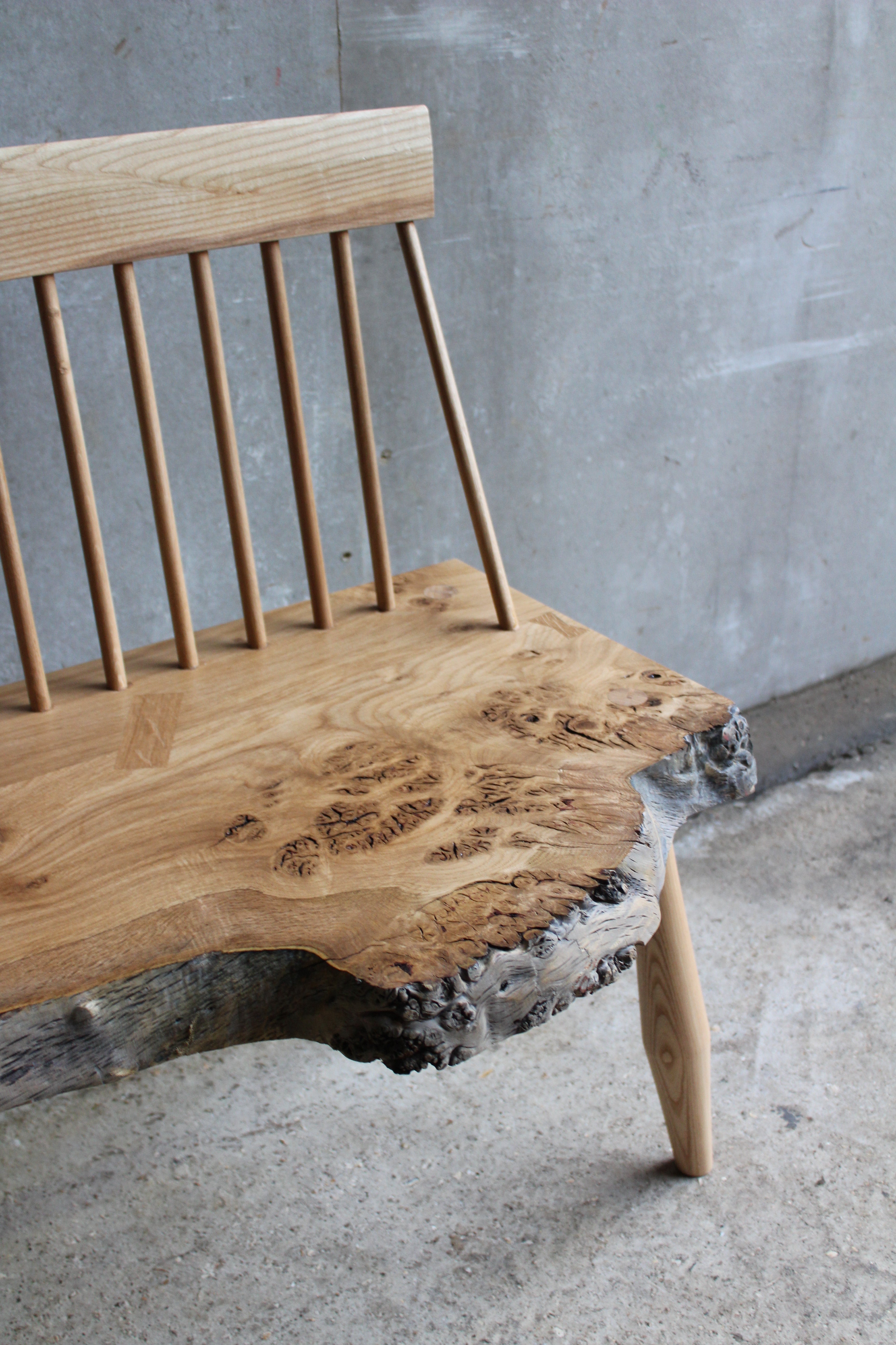 Burr Oak and Ash Bench